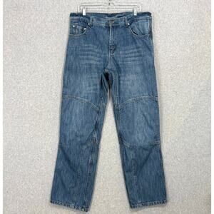 Iron Workers Lined Jeans Size 36x32 Reinforced Protective Motorcycle Workwear